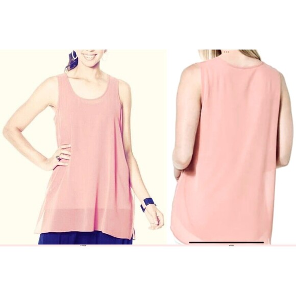 MARLA WynneLayers Chiffon SHEER Tank TOP SHIRT SZ Small - Picture 1 of 5
